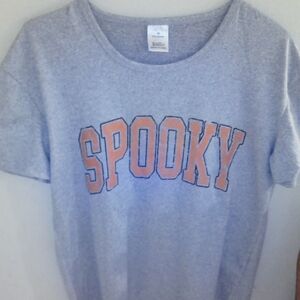 Gray Spooky Kids Shirt